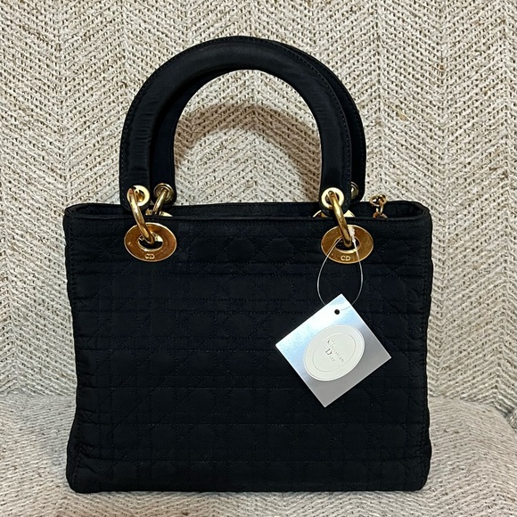 ✅Lady Dior Cannage Quilted Nylon Handbag✅ - Picture 4 of 17